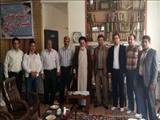 حضور رئیس و جمعی از همکاران در دفتر امام جمعه محترم و فرماندار این شهرستان