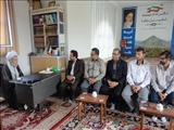 دیدار رئیس و جمعی از کارکنان مرکز هادیشهر با امام جمعه محترم این شهرستان