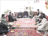 دیدار با خانواده معظم شهداء و جانبازان روستای ساربانقلی شبستر