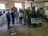 بازدید مسئولین و سربازان وظیفه نیروی انتظامی و ناحیه بسیج هشترود از کارگاههای آموزشی این شهرستان
