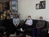دیدار رئیس و جمعی از کارکنان با خانواده معظم شهید شاهی آذر 